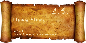 Lippay Vince névjegykártya