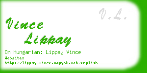 vince lippay business card